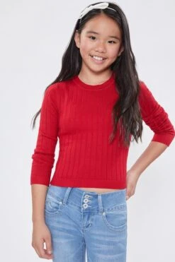 Girls WannaBettaFit 3-Button Roll Cuffed Distressed Skinny Jeans -Wana Fashion Shop GP222941 2034 1