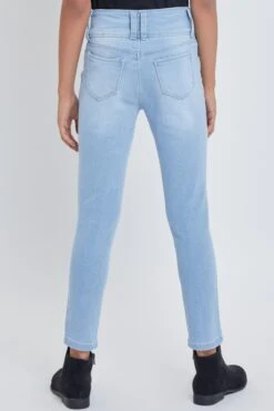 Girls Sustainable WannaBettaFit 3-Button Skinny Cuffed Jeans -Wana Fashion Shop GP222951 2028 4