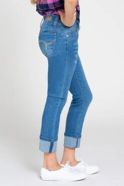 Girls WannaBettaFit 2-Button Wide Cuff Denim Skinny Jeans -Wana Fashion Shop GP223241 181 3