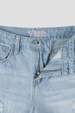 Girls Bell Bottom Essential Clean Hem Jeans -Wana Fashion Shop GP230441 L2784