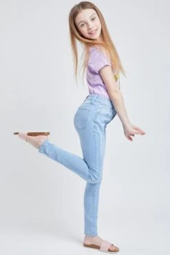 Girls Exposed Buttons High Rise Skinny Jean -Wana Fashion Shop GP232741 C1241 2 aee93590 5548 4898 b4dd 8e13ac6f3830