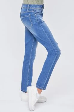 Girls Exposed Buttons High Rise Skinny Jean -Wana Fashion Shop GP232741 M2782 4