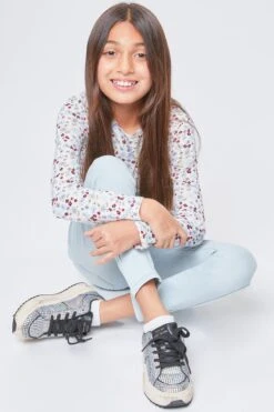 Girls Faux Front Pull-On Skinny Jeans 27 Girls Faux Front Pull-On Skinny Jeans -Wana Fashion Shop GP233444 Q08 3