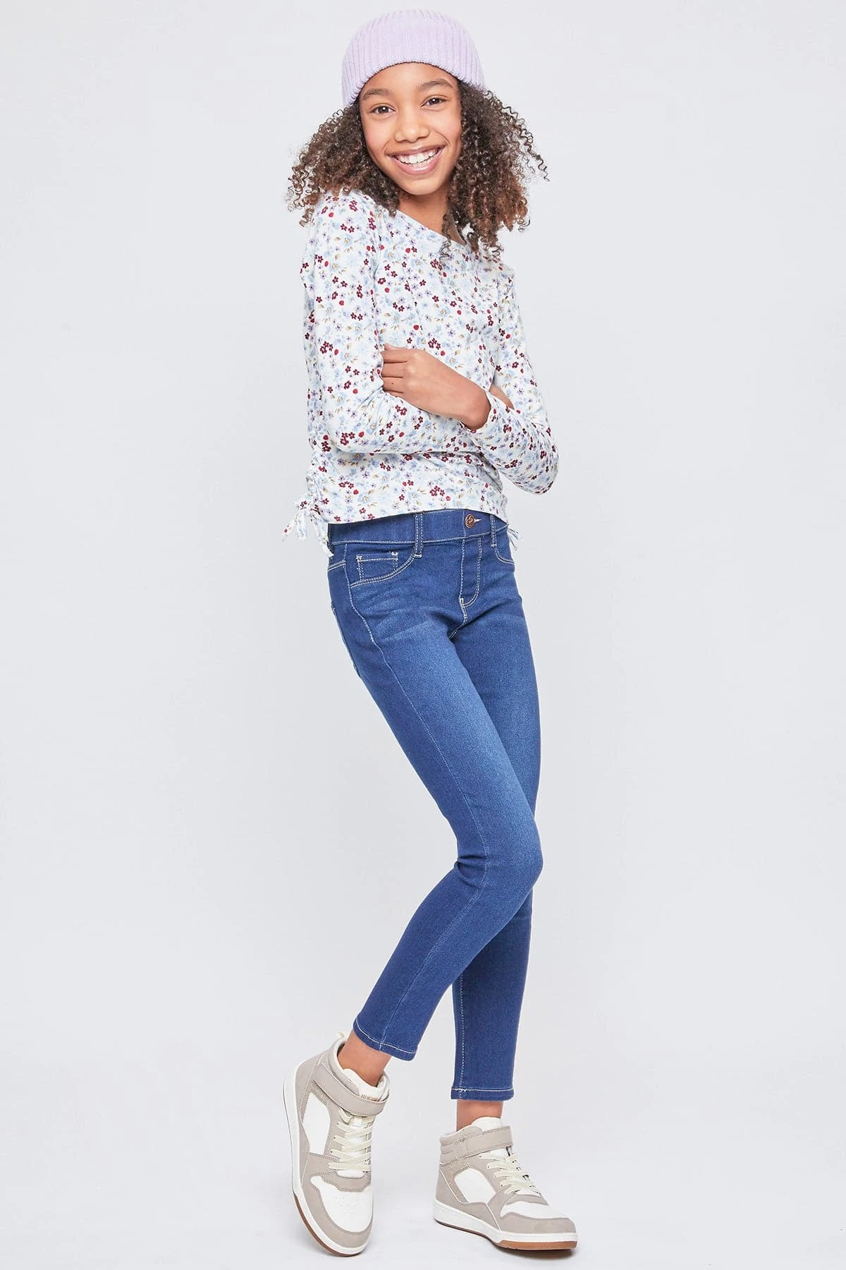 Girls Faux Front Pull-On Skinny Jeans 7 Girls Faux Front Pull-On Skinny Jeans - Image 5