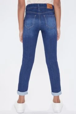 Girls Optional Cuff Denim Skinny Jeans 33 Girls Optional Cuff Denim Skinny Jeans -Wana Fashion Shop GP235102 660 4