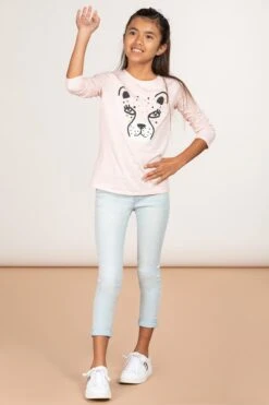 Girls Optional Cuff Denim Skinny Jeans 26 Girls Optional Cuff Denim Skinny Jeans -Wana Fashion Shop GP235102 725 1