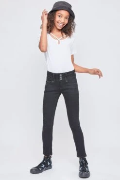 Girls WannaBettaFit 3-Button Clean Hem Skinny -Wana Fashion Shop GP237753 W37 1