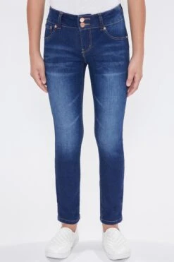 Girls 2 Button Cuffed Skinny Jeans 7 Girls 2 Button Cuffed Skinny Jeans -Wana Fashion Shop GP239439 173 2