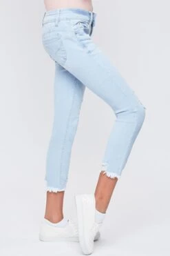 Girls WannaBettaFit Ankle Jeans With Dogbite Hem -Wana Fashion Shop GP240653 Q2844 3