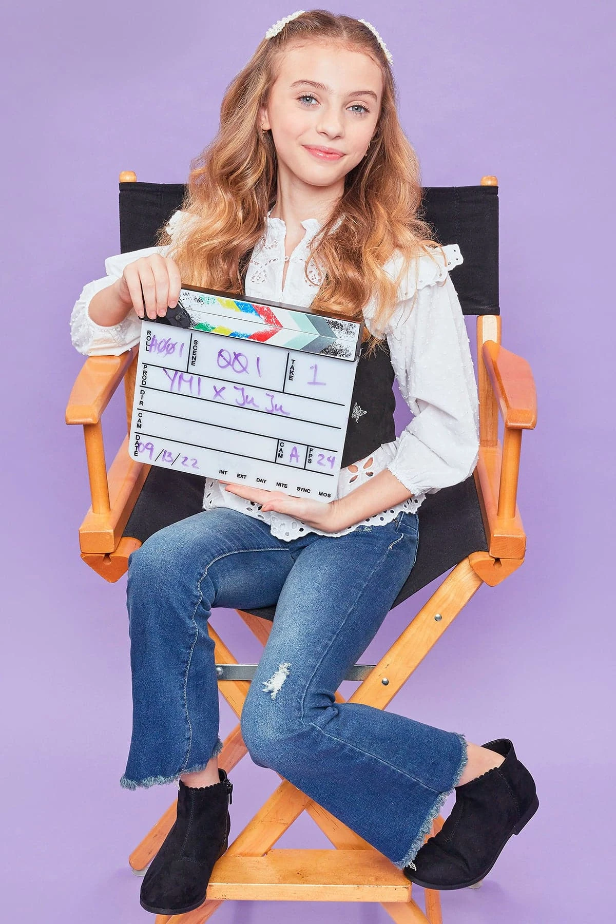 Girls Sustainable WannaBettaFit Frayed Flare Jeans 5 Girls Sustainable WannaBettaFit Frayed Flare Jeans - Image 3