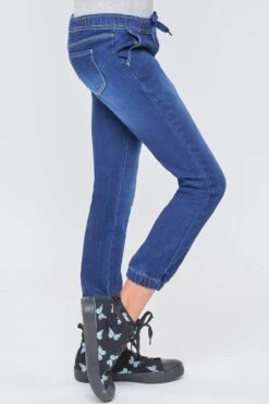 Girls Kozy Joggers With Faux Drawstring -Wana Fashion Shop GP242464 S36 4