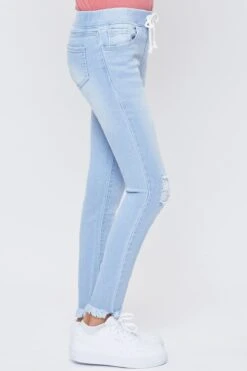 Girls High-Rise Paperbag Pull On Cuffed Skinny -Wana Fashion Shop GP242554 L2000 3