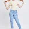 Girls Pull On Balloon Fit Jeans -Wana Fashion Shop GP243279 L08 1