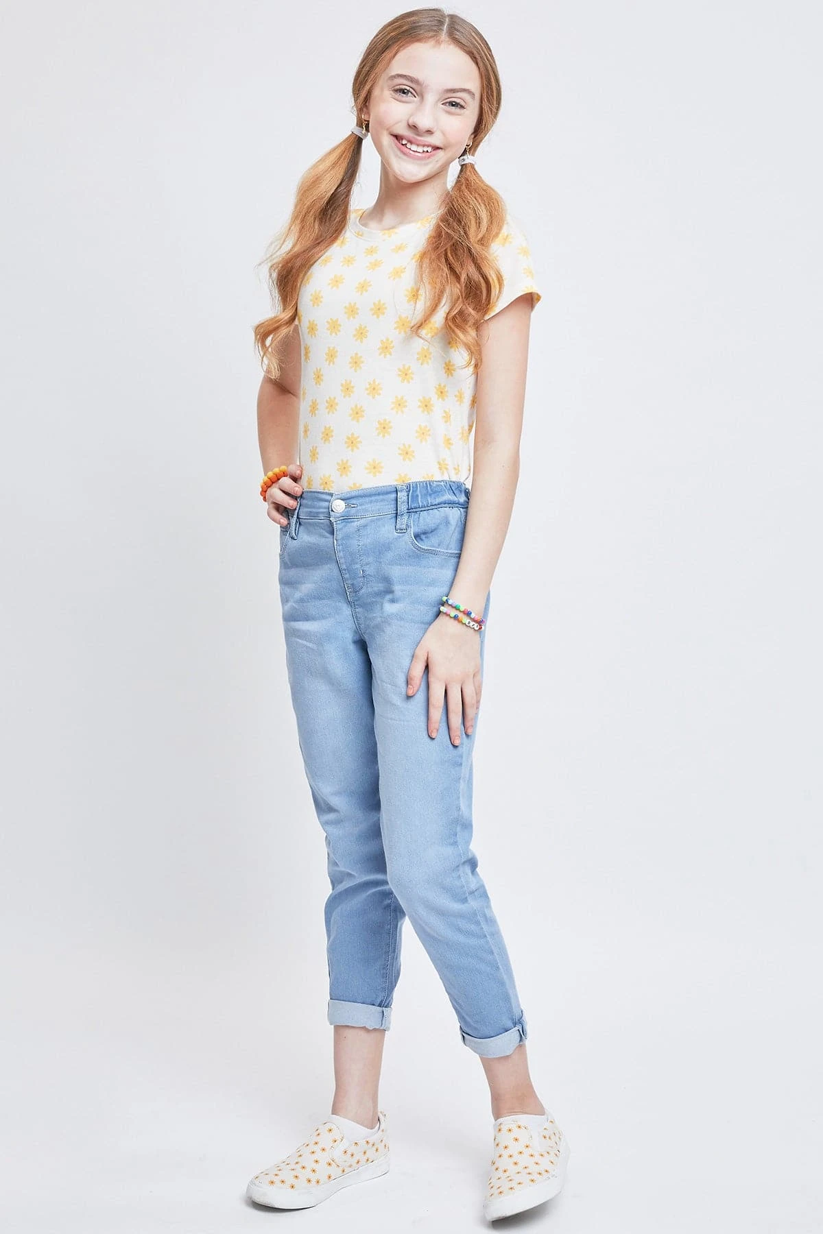 Girls Pull On Balloon Fit Jeans 8 Girls Pull On Balloon Fit Jeans - Image 6