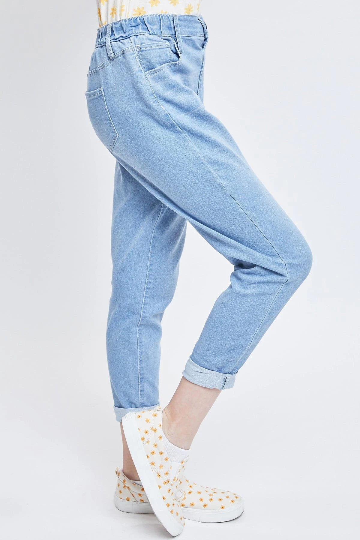 Girls Pull On Balloon Fit Jeans 5 Girls Pull On Balloon Fit Jeans - Image 3