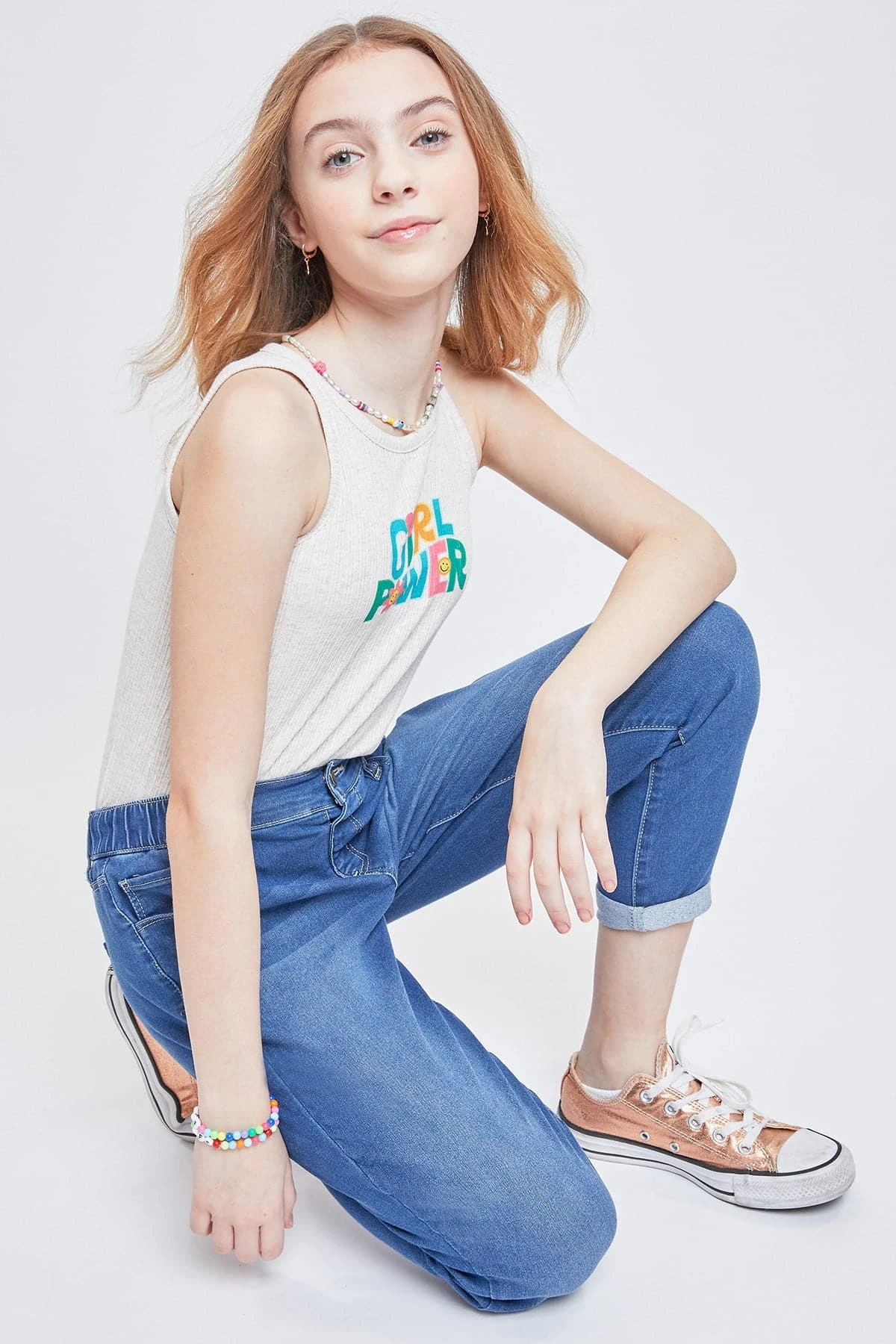 Girls Pull On Balloon Fit Jeans 16 Girls Pull On Balloon Fit Jeans - Image 14