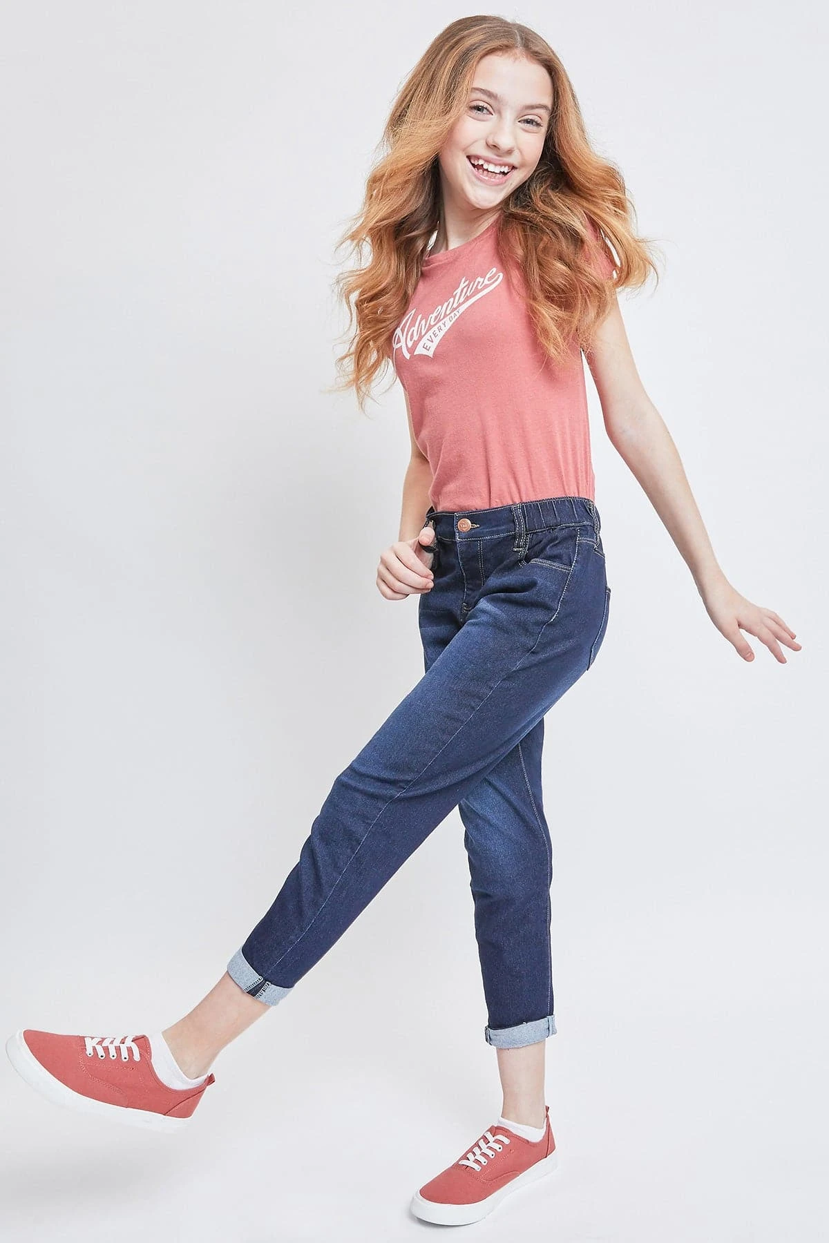 Girls Pull On Balloon Fit Jeans 13 Girls Pull On Balloon Fit Jeans - Image 11