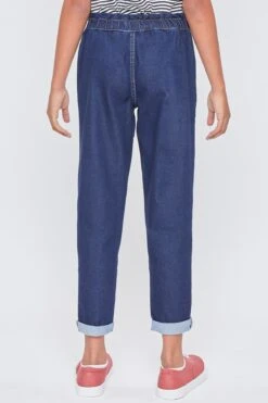 Girls Paper Bag Waist Balloon Jeans -Wana Fashion Shop GP243979 S37 5