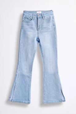 Girls Flare With Side Slit Jeans