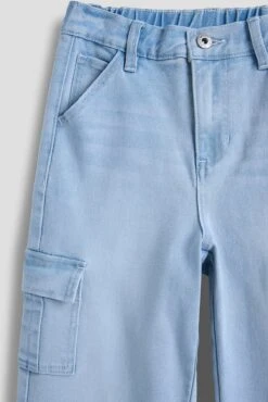Girls Wide Leg Skater Cargo Jeans -Wana Fashion Shop GP252602 08Q 3