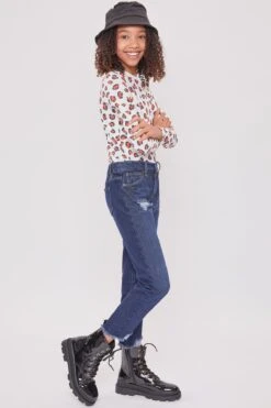 Girls Taylor DreamRelaxed Fit Ankle Jeans -Wana Fashion Shop GP253768 S2858 3