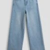 Girls Wide Leg Elastic Waist Jeans -Wana Fashion Shop GP257066 3154L 1