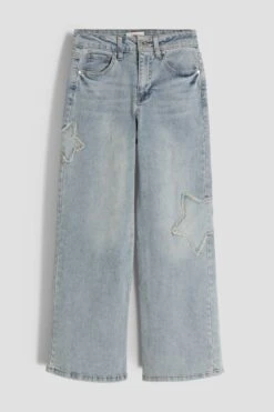 Girls StarGirl Wide Leg Jeans