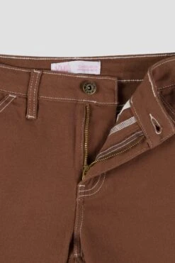 Girls Relaxed Carpenter Pants 13 Girls Relaxed Carpenter Pants -Wana Fashion Shop GP266989 CHOCOLATE 3