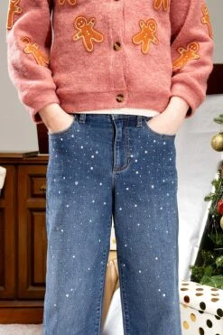Girls Ava Rhinestone Wide Leg Jeans 10 Girls Ava Rhinestone Wide Leg Jeans -Wana Fashion Shop GP270823 36S 2 05d61dfb 136f 419a 9022 64a03557a243