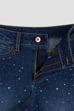Girls Ava Rhinestone Wide Leg Jeans 9 Girls Ava Rhinestone Wide Leg Jeans -Wana Fashion Shop GP270823 36S 3