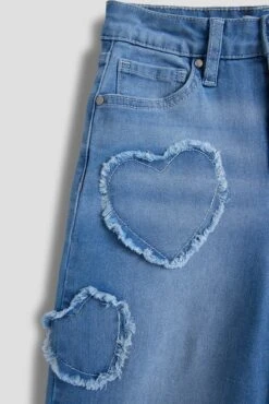 Girls Hearts-Club Patchwork Wide Leg Jeans 7 Girls Hearts-Club Patchwork Wide Leg Jeans -Wana Fashion Shop GP271566 08C 3 0ab196d6 4442 4e04 92e7 e16cec0a2cc8