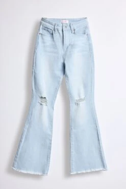 Girls Fray Hem Flare