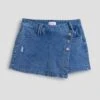 Girls Assymetrical Denim Skort -Wana Fashion Shop GR12466 2917M 2
