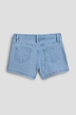 Girls Assymetrical Denim Skort 16 Girls Assymetrical Denim Skort -Wana Fashion Shop GR12466 2917Q 1