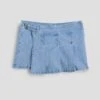 Girls Asymmetrical Pleated Denim Skort -Wana Fashion Shop GR12766 36L 2