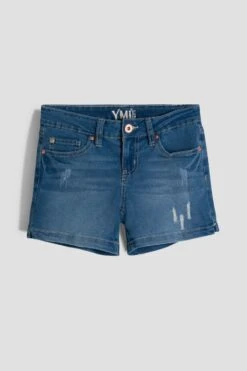 Girls Essential Side Slit Hem Shorts -Wana Fashion Shop GS35541 M2056 2