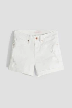 Girls Essential Cuffed Shorts Distressed -Wana Fashion Shop GS39941 K2668 2