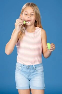 Girls Rolled Cuff Denim Shorts -Wana Fashion Shop GS39973 725 1