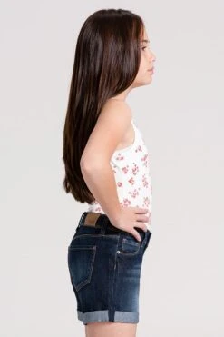 Girls Cuffed Shorts -Wana Fashion Shop GS39994 423 3