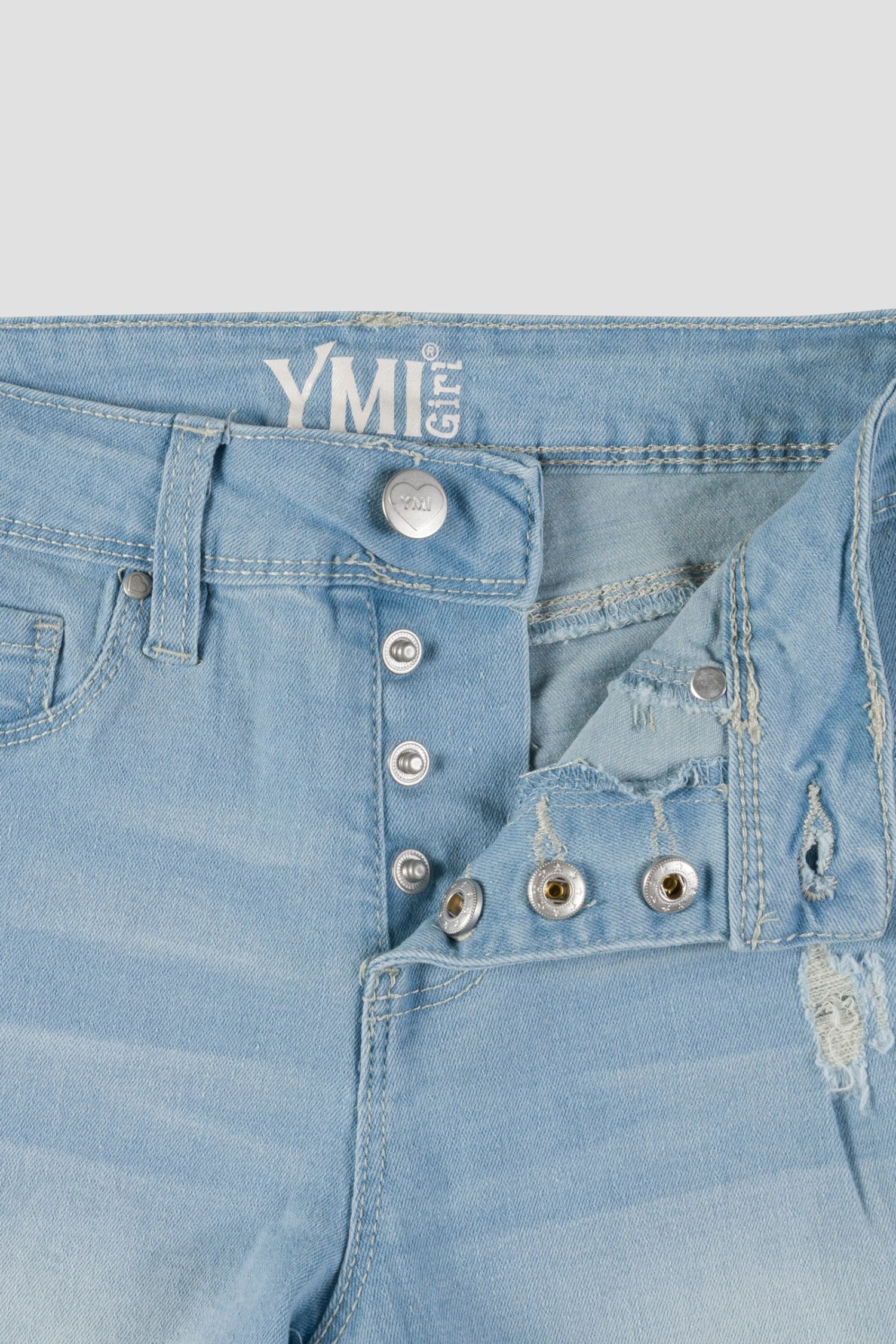 Girls Essential Button Fly Cuffed Shorts 5 Girls Essential Button Fly Cuffed Shorts - Image 3