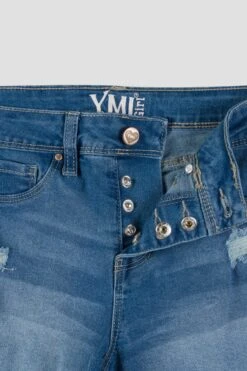 Girls Essential Button Fly Cuffed Shorts 16 Girls Essential Button Fly Cuffed Shorts -Wana Fashion Shop GS57741 M1920 1