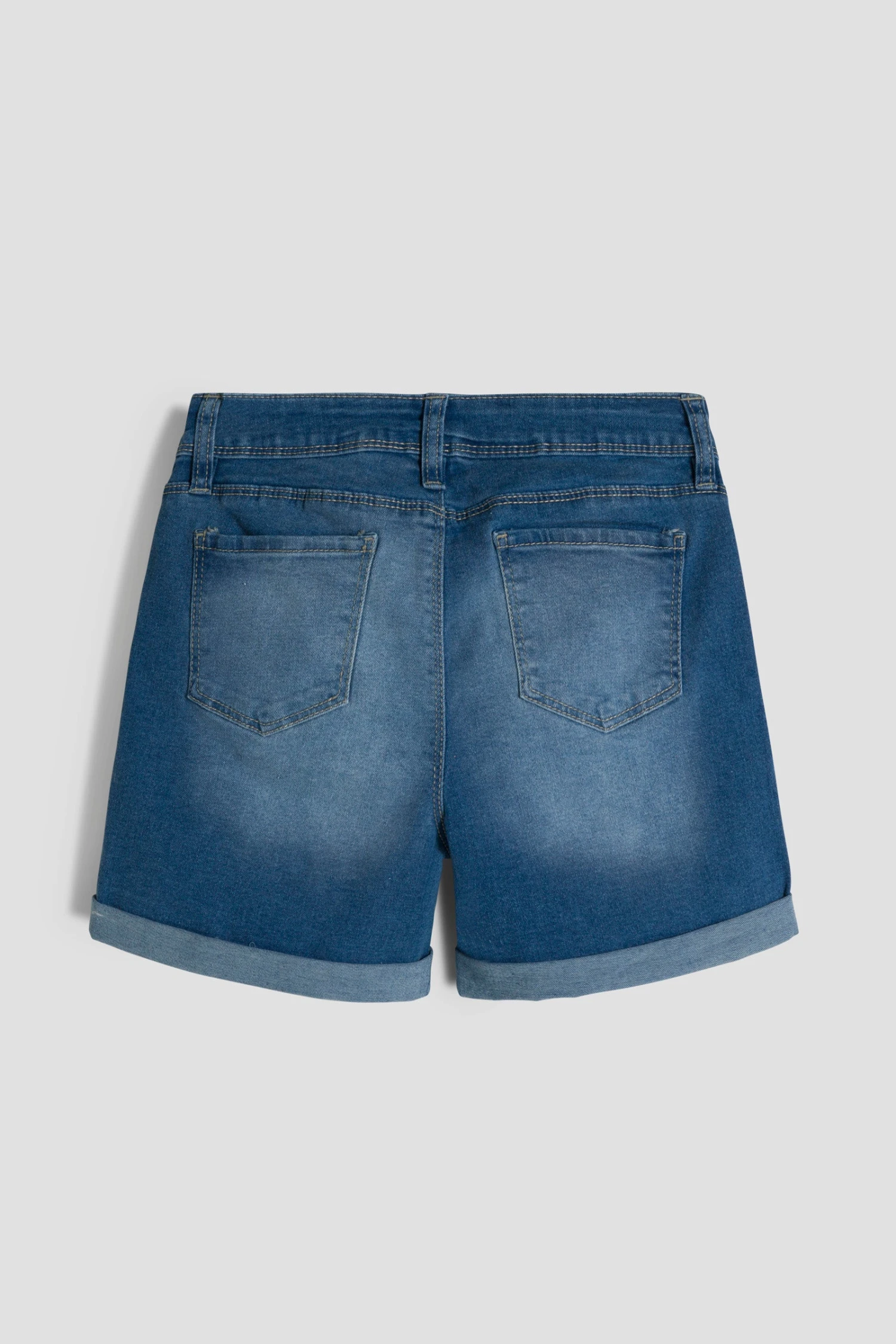 Girls Essential Button Fly Cuffed Shorts 7 Girls Essential Button Fly Cuffed Shorts - Image 5