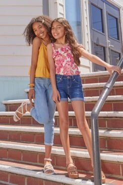 Girls Cuffed Denim Jogger -Wana Fashion Shop GS60351 S1612 GP243729 I08 LS