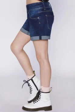 Girls 2-Button Essential Cuffed Shorts -Wana Fashion Shop GS61950 423 3