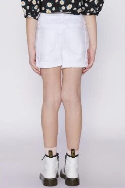 Girls 2-Button Essential Cuffed Shorts -Wana Fashion Shop GS61950 702 4