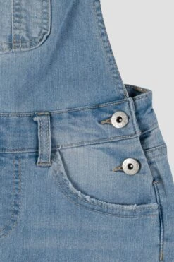 Girls Bib Cuffed Shortalls 19 Girls Bib Cuffed Shortalls -Wana Fashion Shop GS65184 2966L