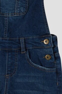 Girls Bib Cuffed Shortalls 16 Girls Bib Cuffed Shortalls -Wana Fashion Shop GS65184 2966S 1