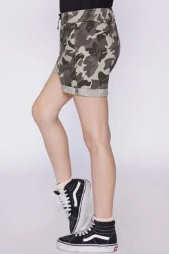 Girls Cuffed Pull-On Shorts With Faux Drawstring -Wana Fashion Shop GS66408 375 3