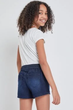 Girls Drawstring Joggers Shorts 18 Girls Drawstring Joggers Shorts -Wana Fashion Shop GS68479 176 4