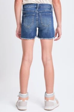 Girls Star Print Fray Hem Shorts 12 Girls Star Print Fray Hem Shorts -Wana Fashion Shop GS75350 36S 2
